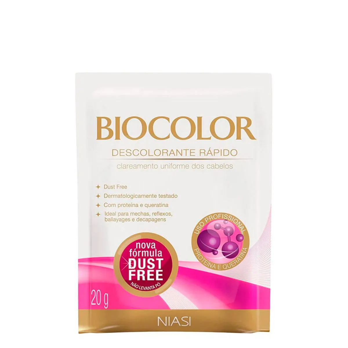 Pó Descolorante Proteína E Queratina Biocolor 20g
