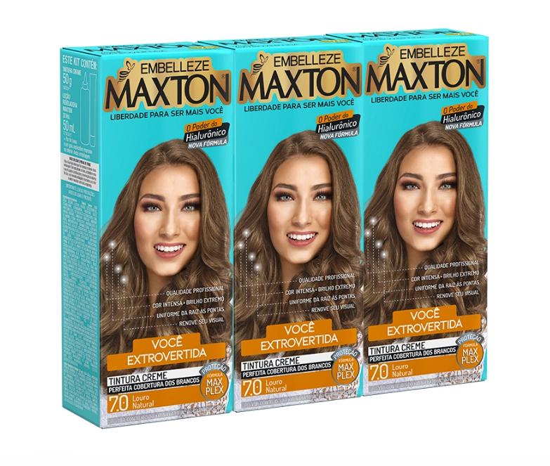 Coloracao Minikit Permanente Maxton Leve 3 Pague 2 7.0 1un
