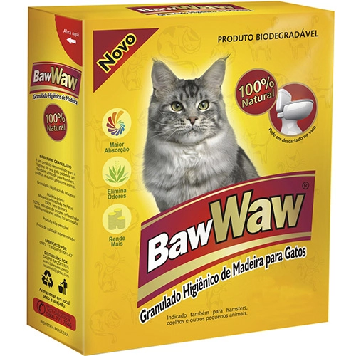 Granulado Higiênico Para Gatos Baw Waw
