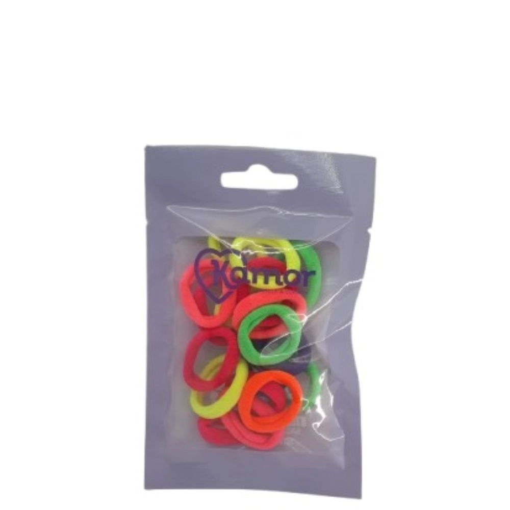 Elasticos P/cabelo Kamor Jasmim C/18un