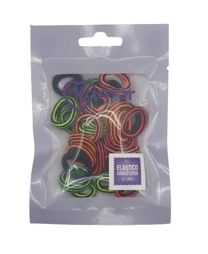 Elastico P/cabelo Kamor Lotus C/30un