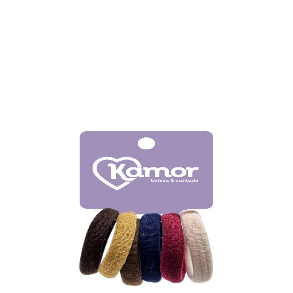 Elastico P/cabelo Kamor Jasmin C/6un