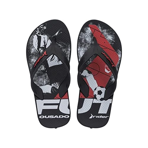 Chinelo Rider Street Ole Ad Preto Verm Br 11576ai044 Grendene
