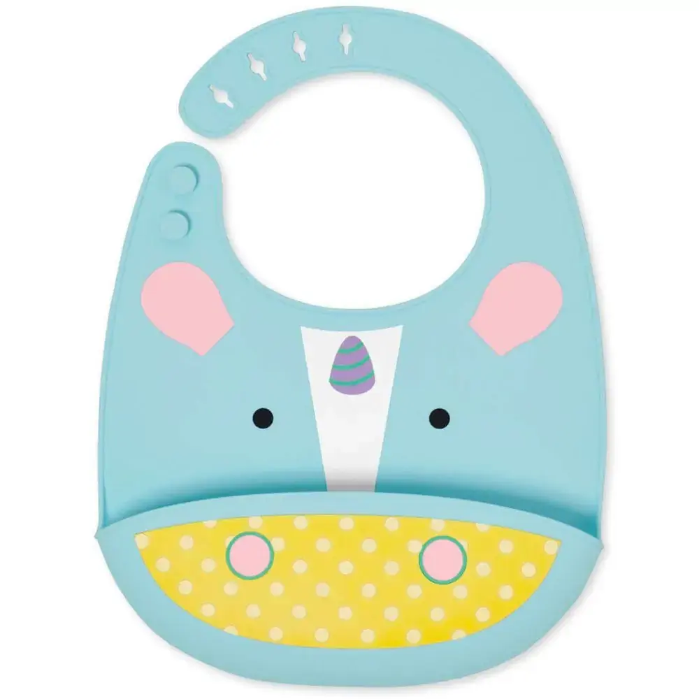 Babador Cata Migalhas de Silicone Zoo Unicórnio Skip Hop