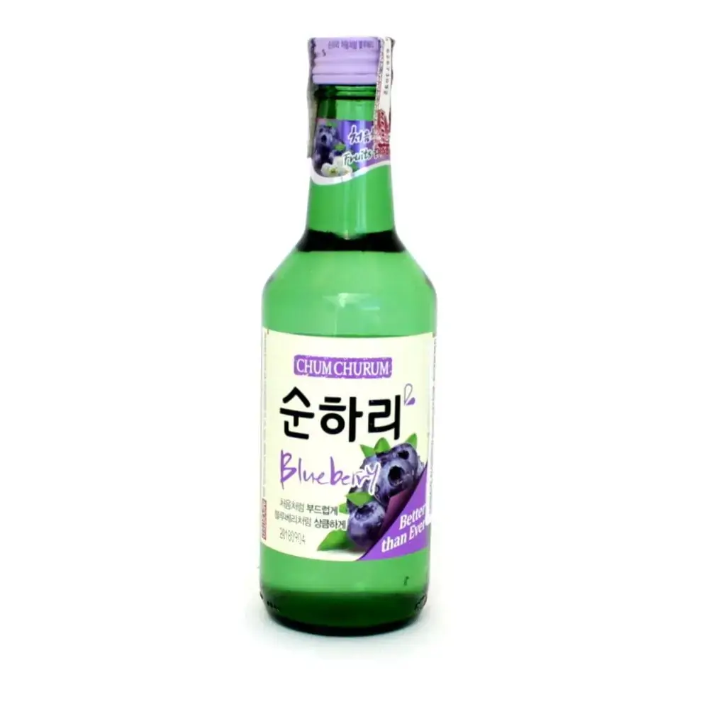 Soju Importado Chum-Churum Lotte Sabor Blueberry - 360mL