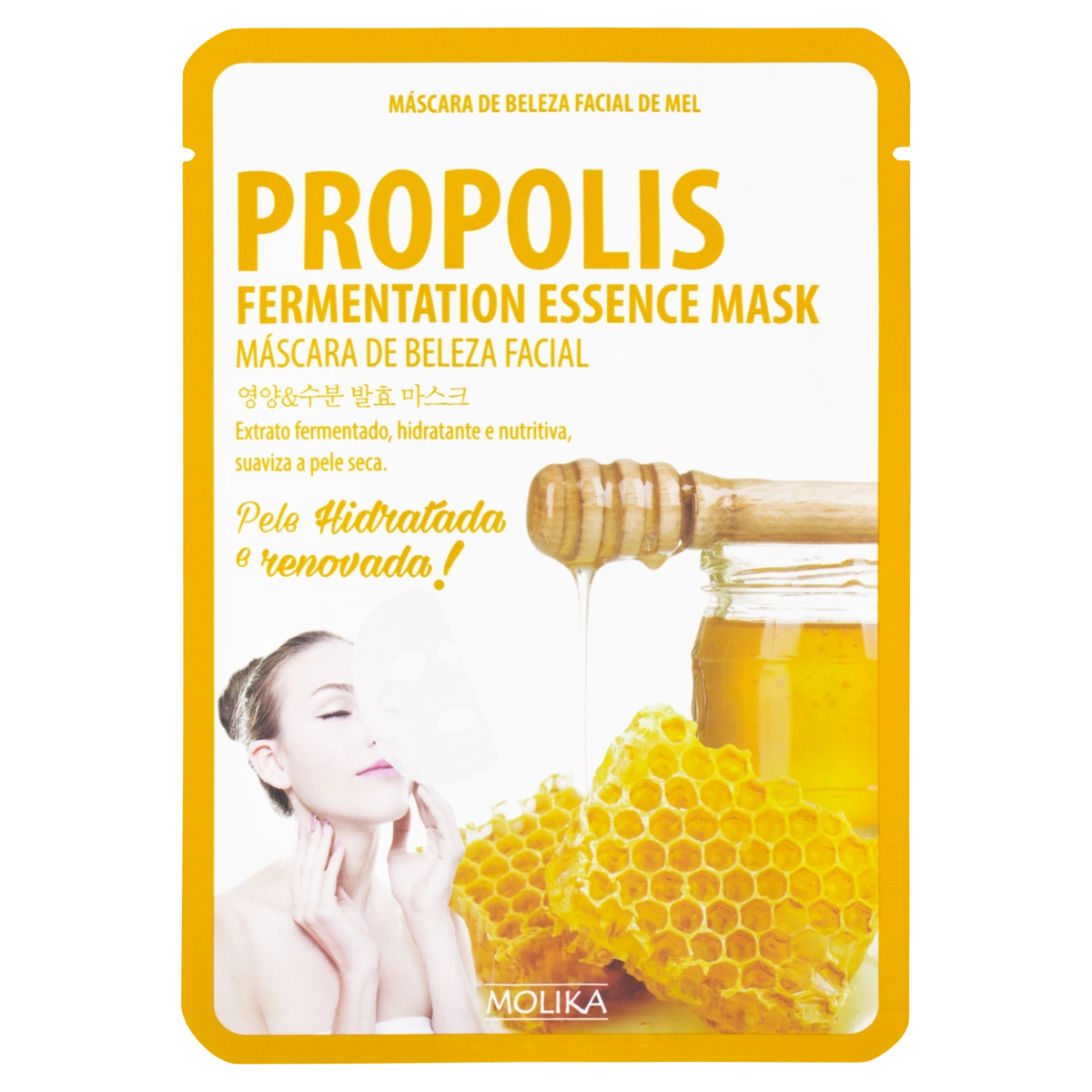 Máscara De Beleza Facial Propólis Molika Pacote 25g