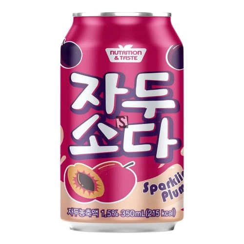 Refrigerante Coreano Sabor Ameixa Nutriton & Taste - 350mL