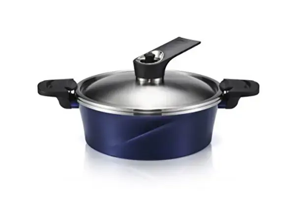 Panela Happycall Ih Vacuum 24cm Low Azul