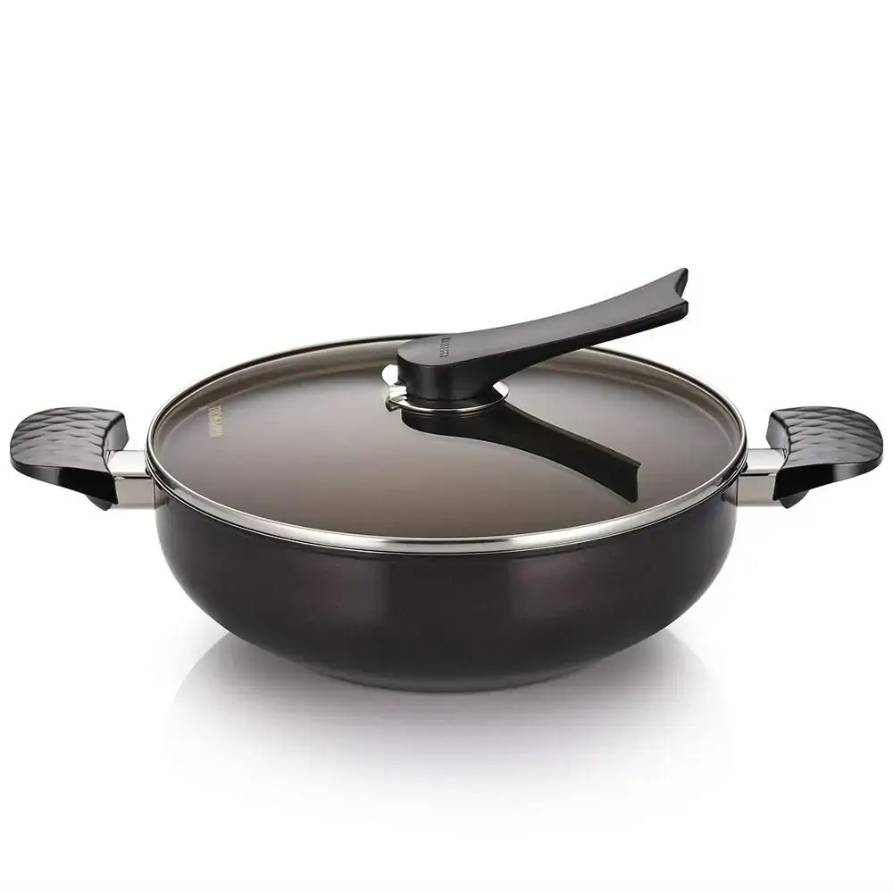 Panela Wok Happycall Diamond 28cm C/alca/tampa