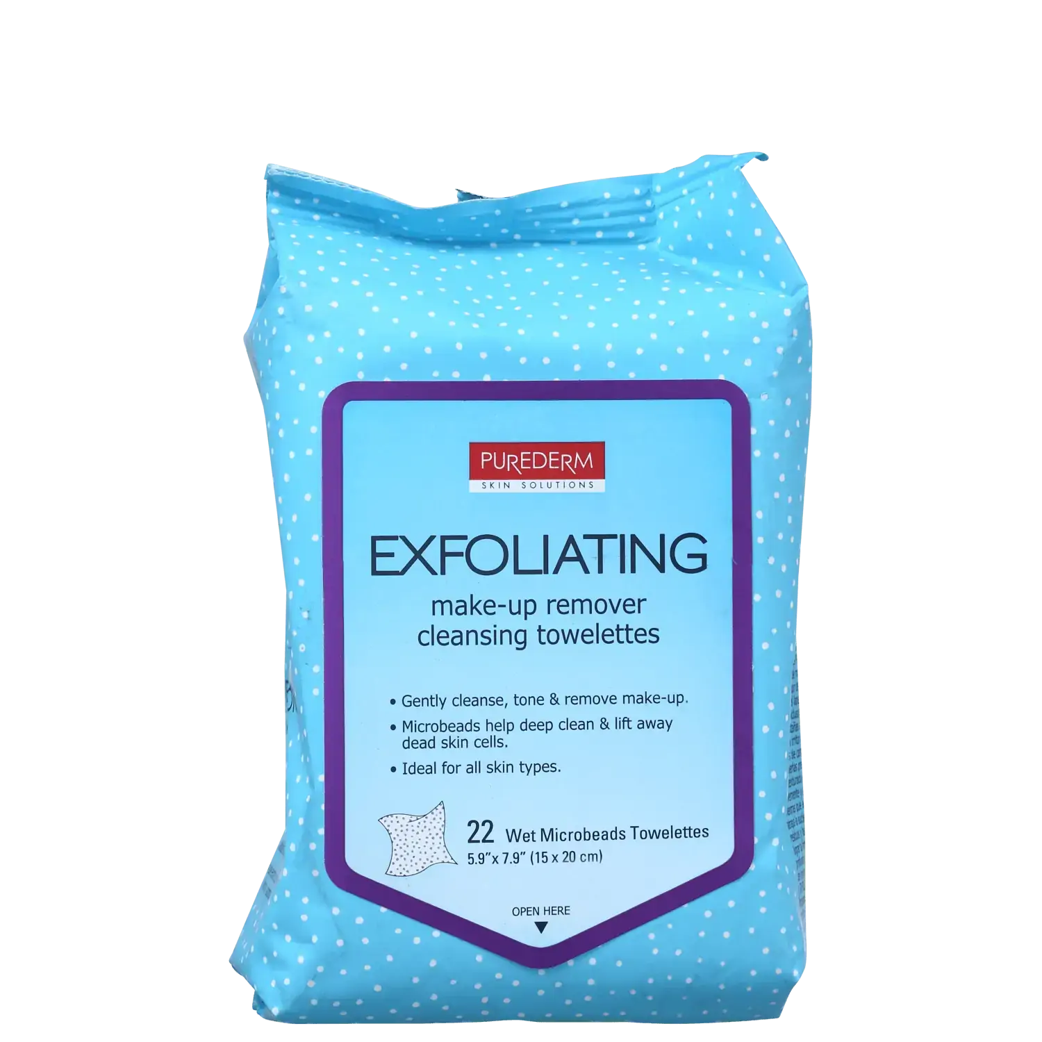 Lenco Facial Limpeza Purederm Demaquilante E Exfoliante Para O Rosto 30un
