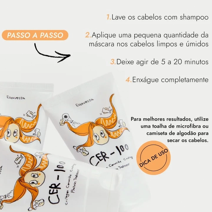Mascara Tratameto Creme Elizavecca Cer 100 Collagen Ceramide Coating 100ml