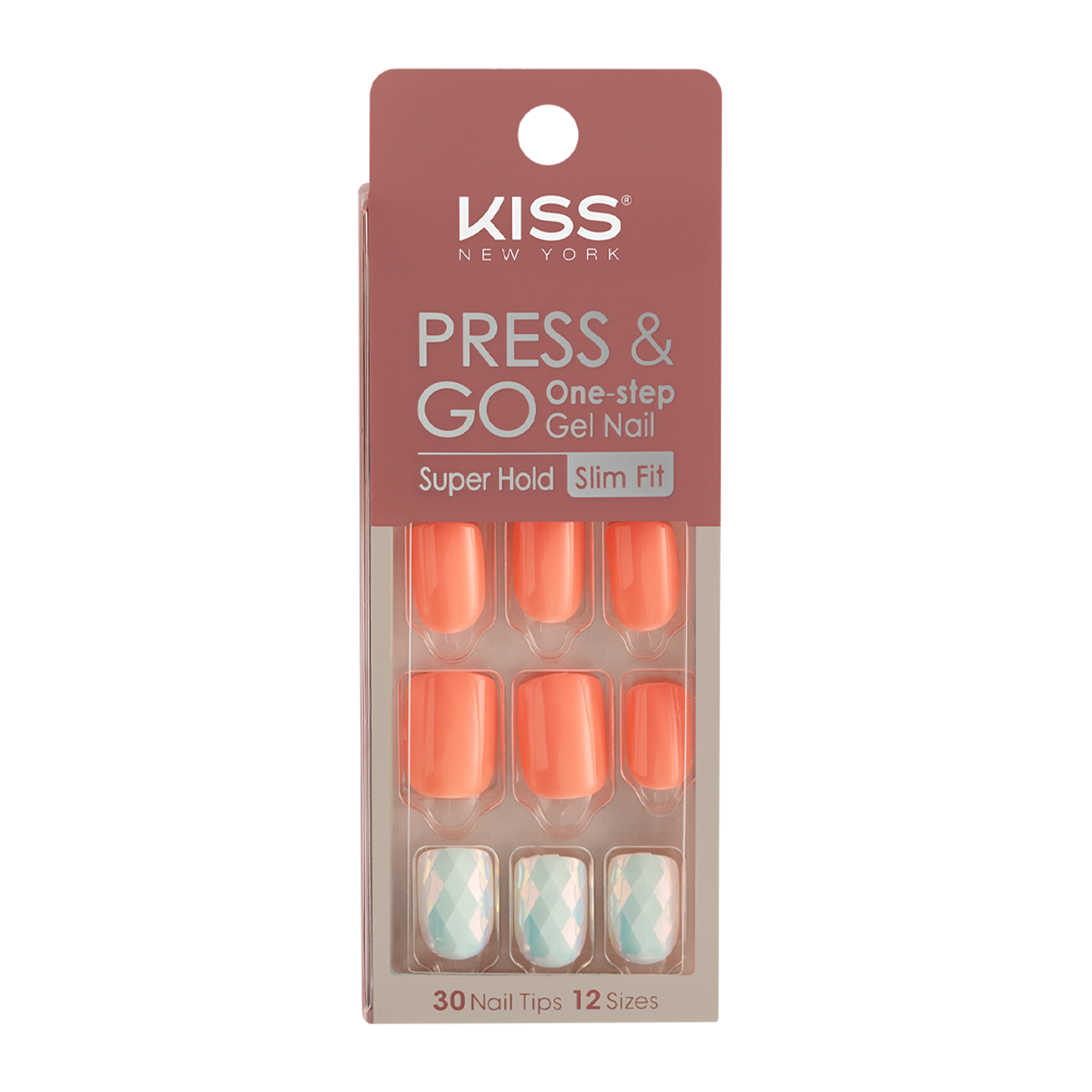 Kiss New York Press Go Diamond Peach