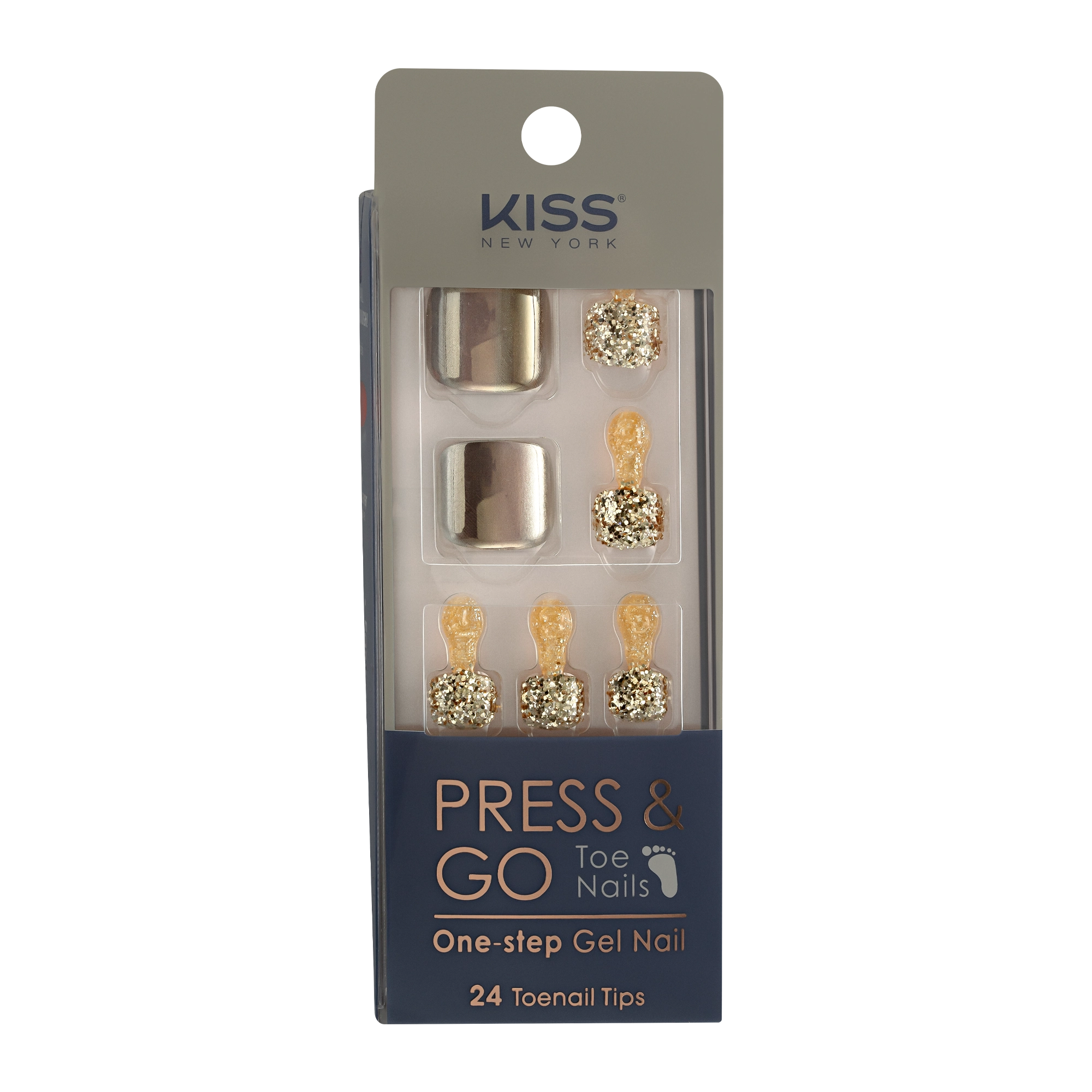 Kiss New York Press Go Chrome Gold Toe