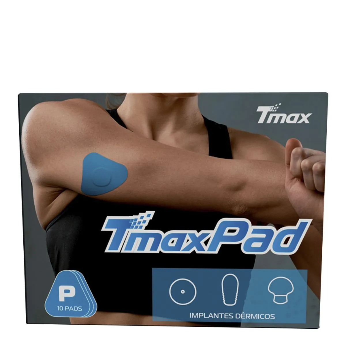 Adesivo Protetor para Sensor Glicose Tmaxpad Azul 10 Unidades