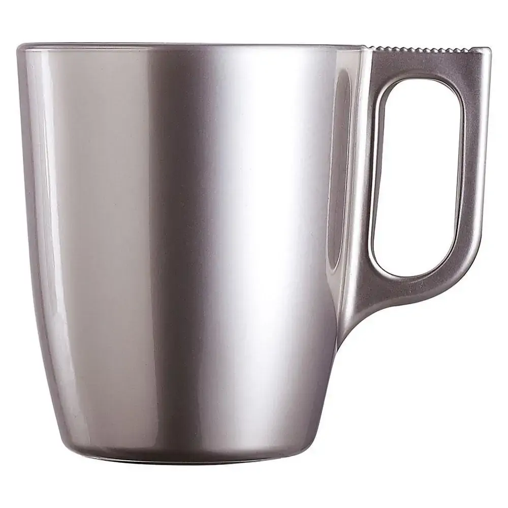 Caneca Vidro Prata 250Ml Luminarc Flashy 9X8X8Cm