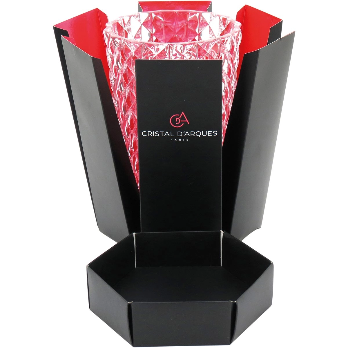 Vaso Cristal Transparente Mythe 27X17X17Cm