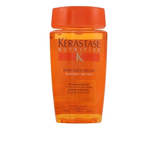 Kerastase Nutritive Bain Oleo Relax Smoothing Shampoo For Dry And Rebellious Hair, 8.5 Ounce