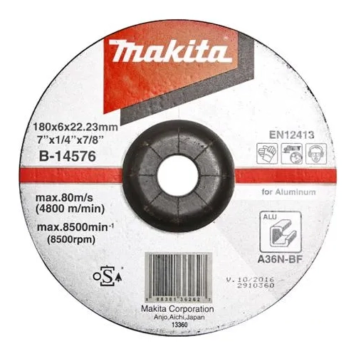 Disco De Desbaste Para Aluminio 180mm Makita B-14576