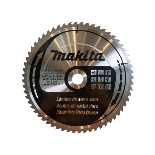 Disco De Serra Circular Para Madeira 12  305mx30mm 60 Dentes Makita B-19526