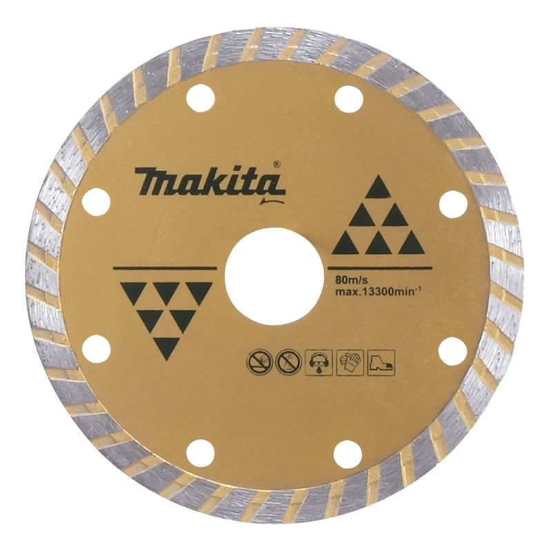 Disco De Corte Diamantado Turbo Para Esmerilhadeira 180x2.9x22mm Concreto Makita D-37611