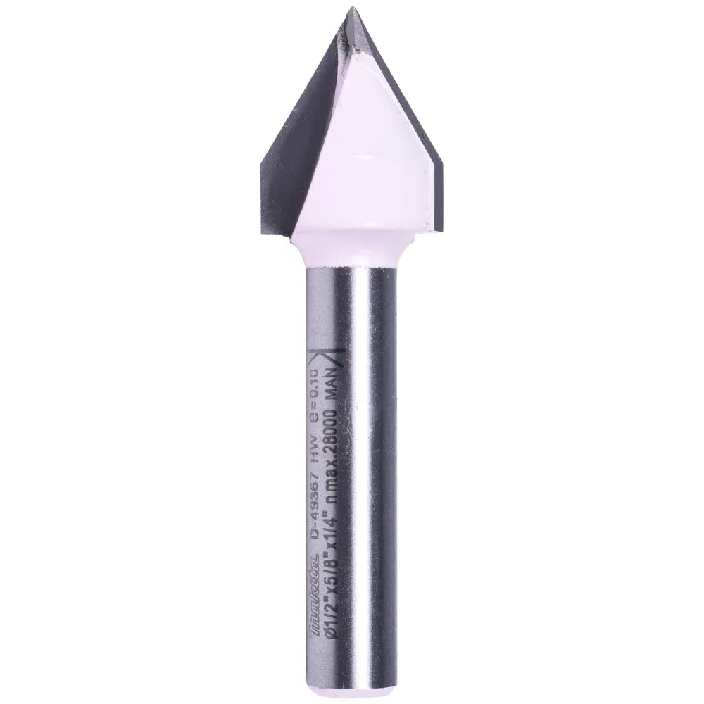 Fresa Para Tupia Ponta V 1/2 Haste 1/4 Makita D-49367