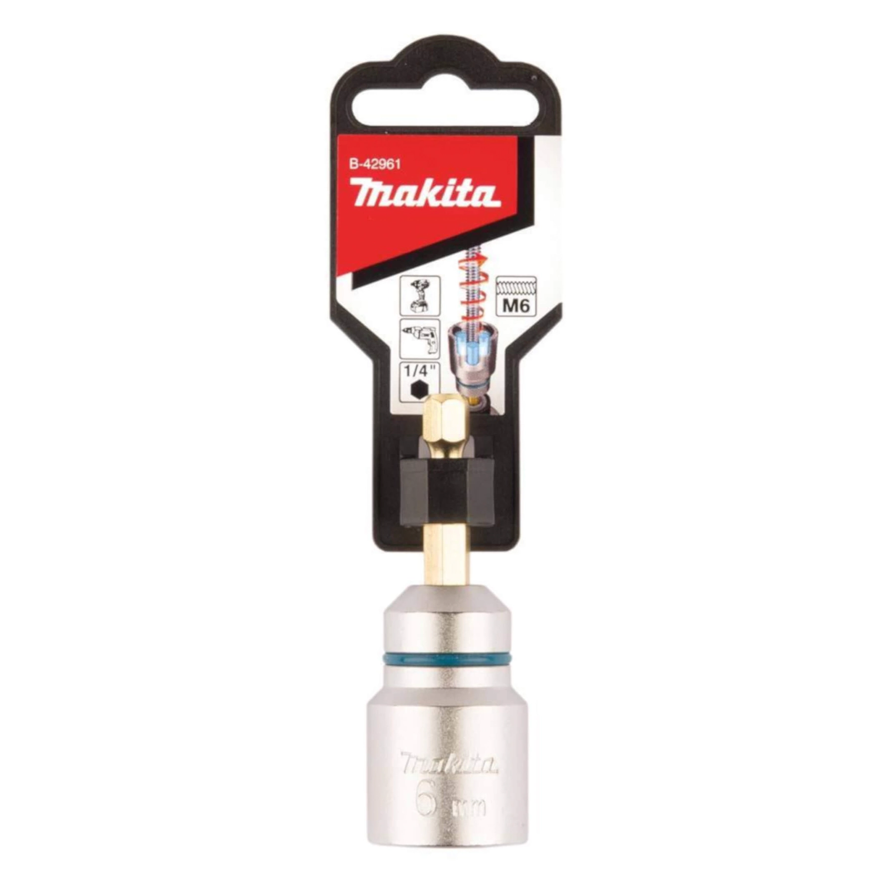 Bit Soquete de Torção 6mm 66mm Para Barra Roscada Makita