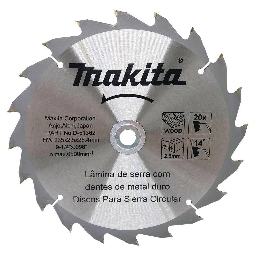 Disco De Serra Circular Makita 235 X 25.4 Mm Com 20 Dentes -  D-51362
