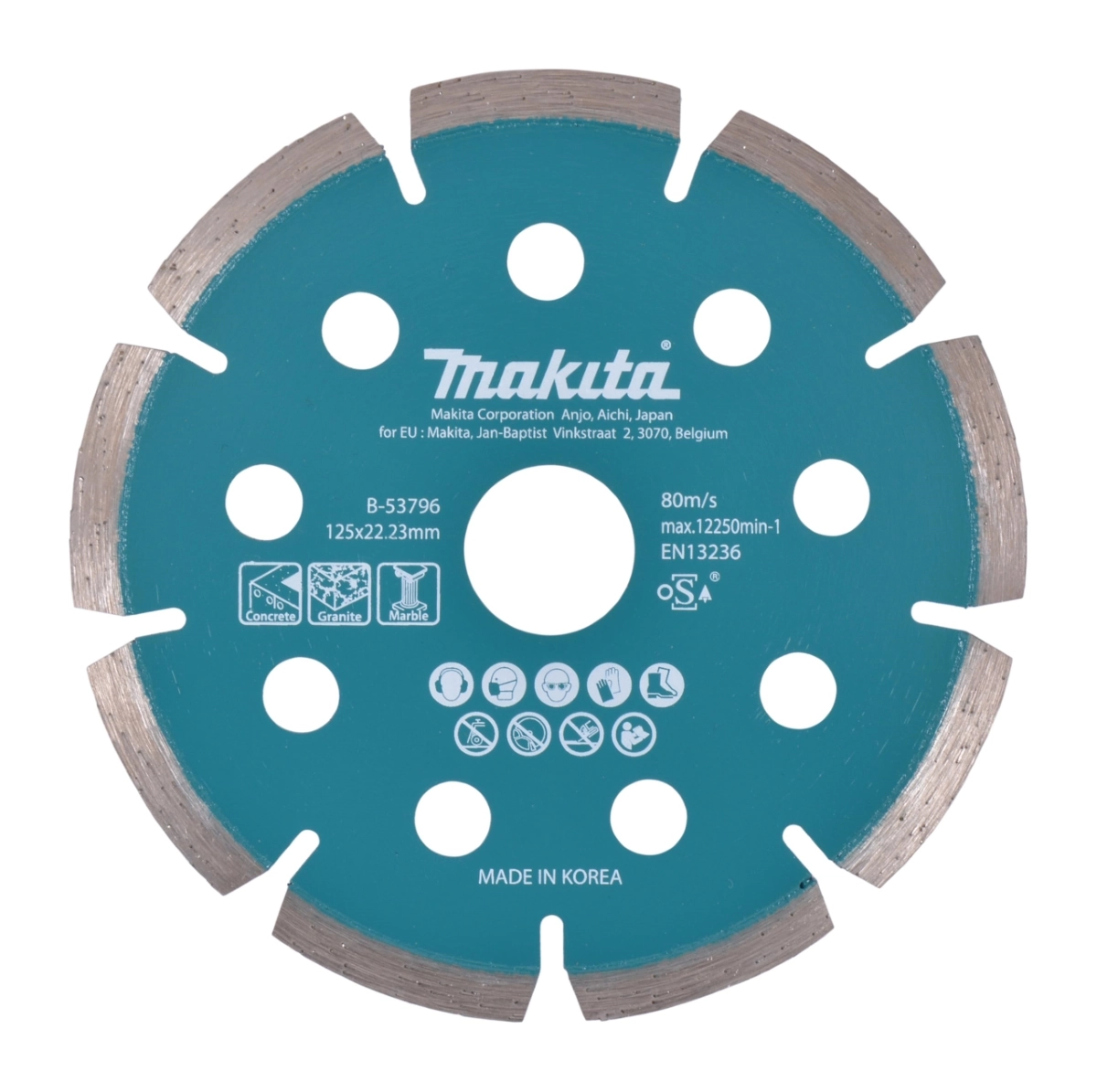 Disco Diamantado Segmentado Corte 125 X 1.6 X 22.23 Mm Makita