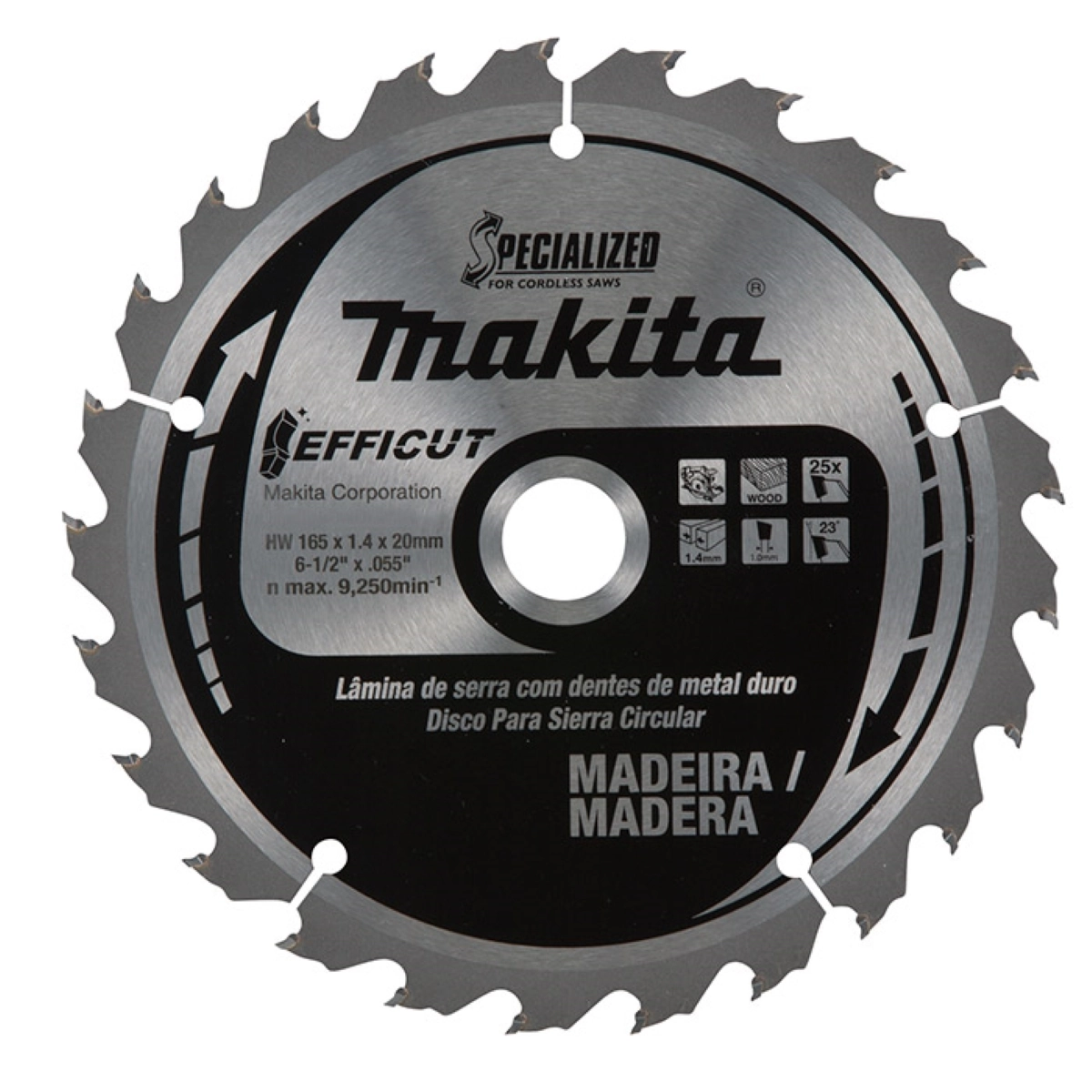 Disco Serra 150 Mm X 20 Mm  Efficut E-06921 Makita