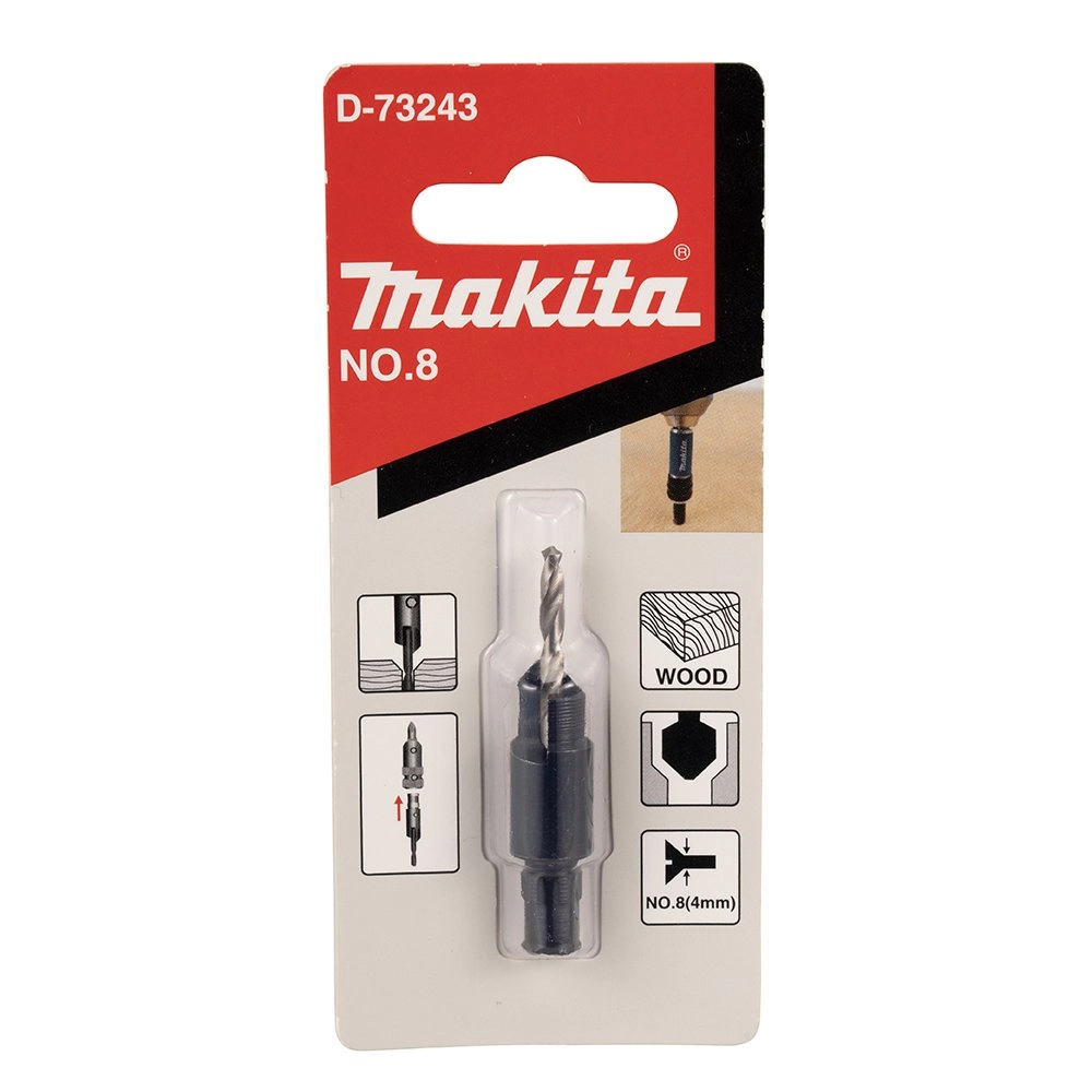 Broca Escareadora 8mm Para Madeira Makita D-73243