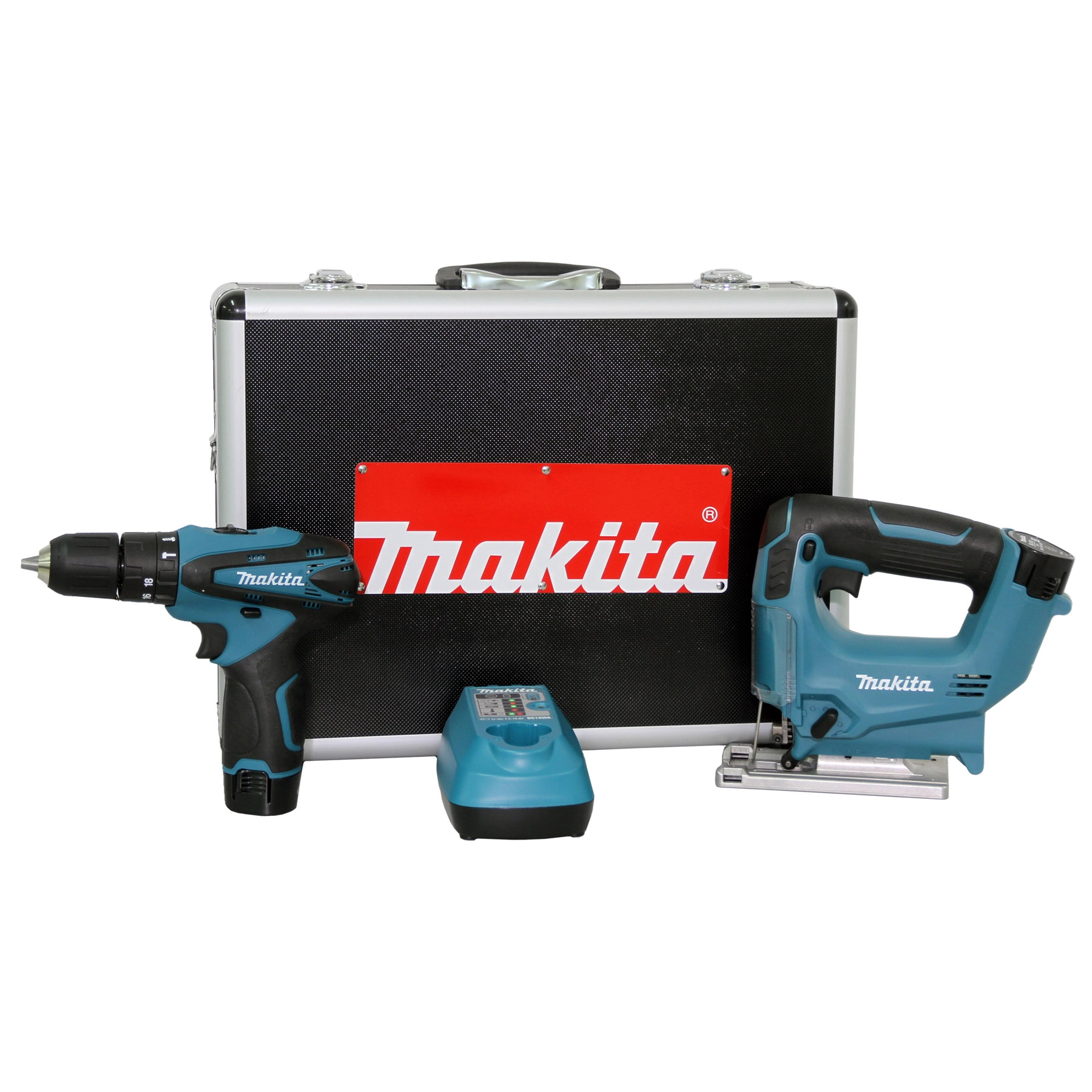 Combo Furadeira e Parafusadeira de Impacto e Serra Tico Tico 12V HP330D 127V (110V) Makita