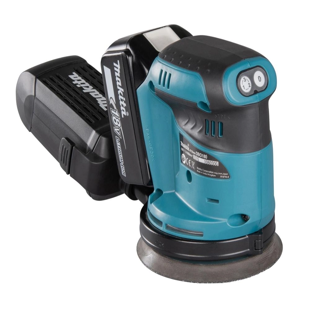 Lixadeira Roto Orbital Bateria 18v 11000 Oscilações Por Minuto Adaptável A Coletor  Dbo180z Makita