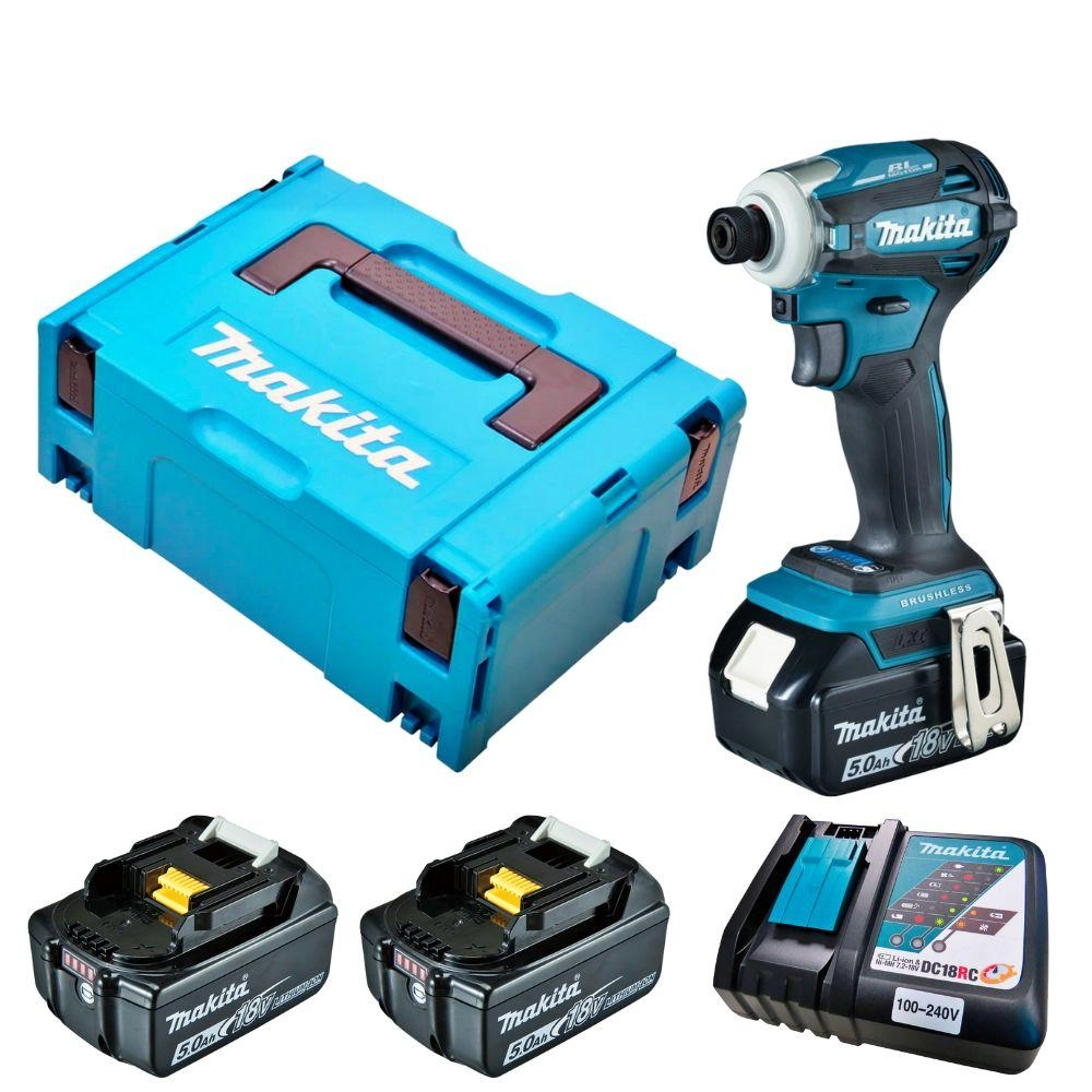 Parafusadeira De Impacto À Bateria 18v 3600 Rpm Com Bateria Carregador Maleta Dtd172rtj Makita