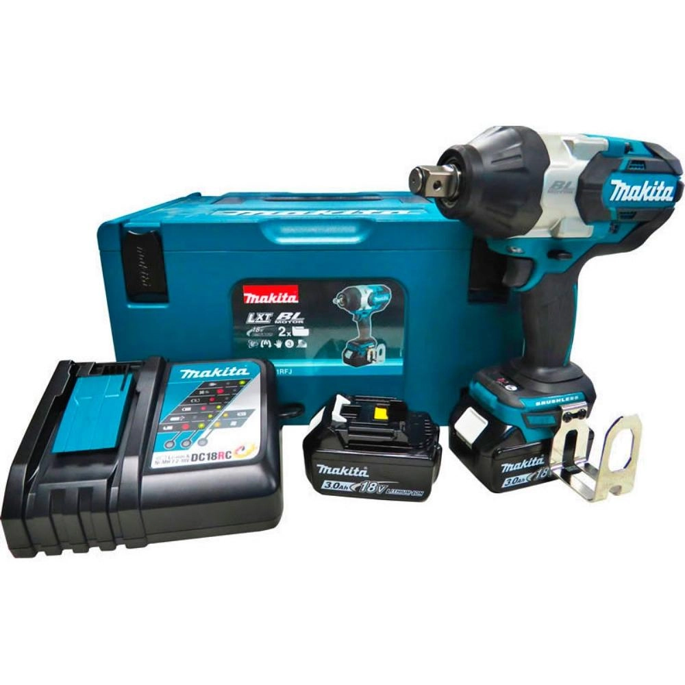 Chave De Impacto À Bateria 18v 3/4 1050nm Com Bateria Carregador Maleta Mak-pac 2 Dtw1001rfj Makita