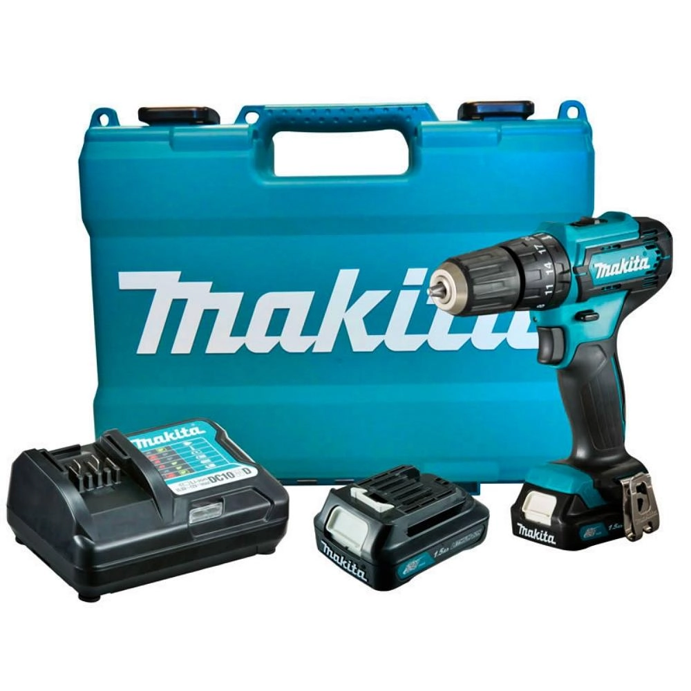 Parafusadeira Furadeira Impacto 10mm 3/8   12v Com Bateria Carregador Maleta Hp333dwye Makita