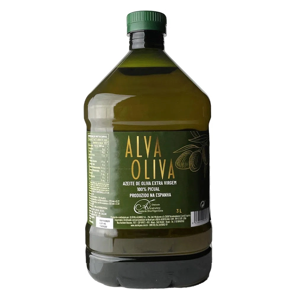 Azeite Extra Virgem Alva Oliva 3 Litros