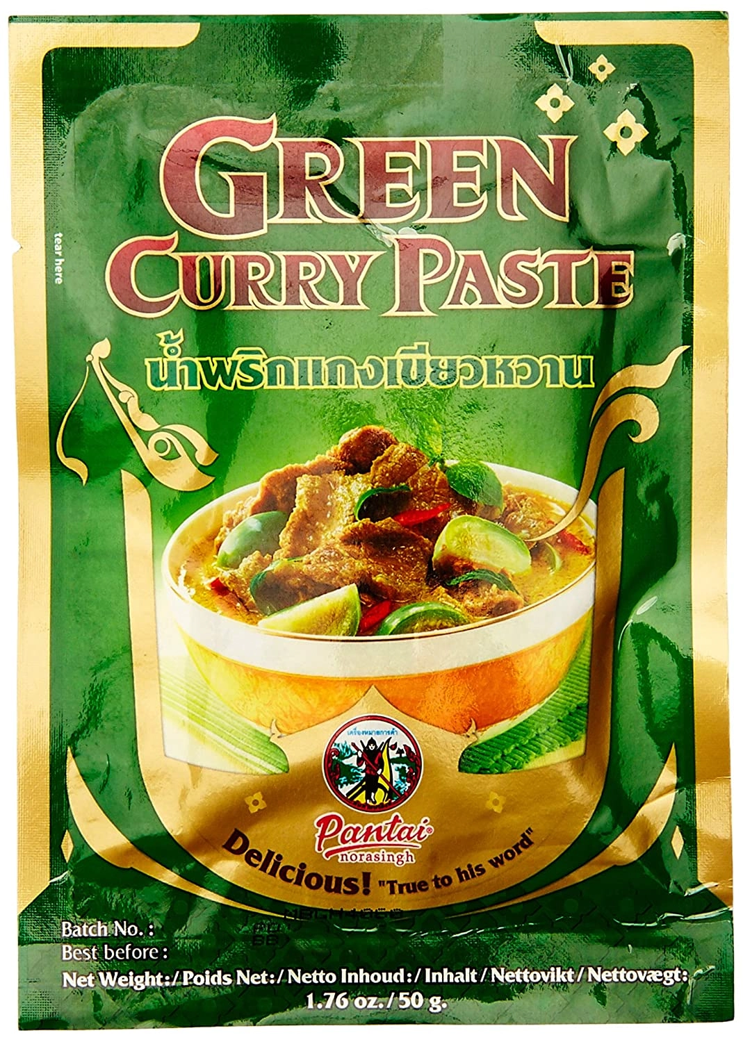 Pantai Pasta De Curry Verde Envelope 50gx12x10