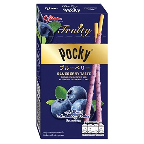 Bisc Cob Blueberry Pocky Fruity Glico 35g