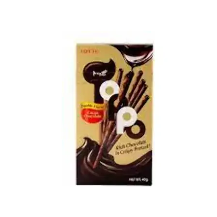 Biscoito Palito Recheado Sabor Chocolate Duplo 40g