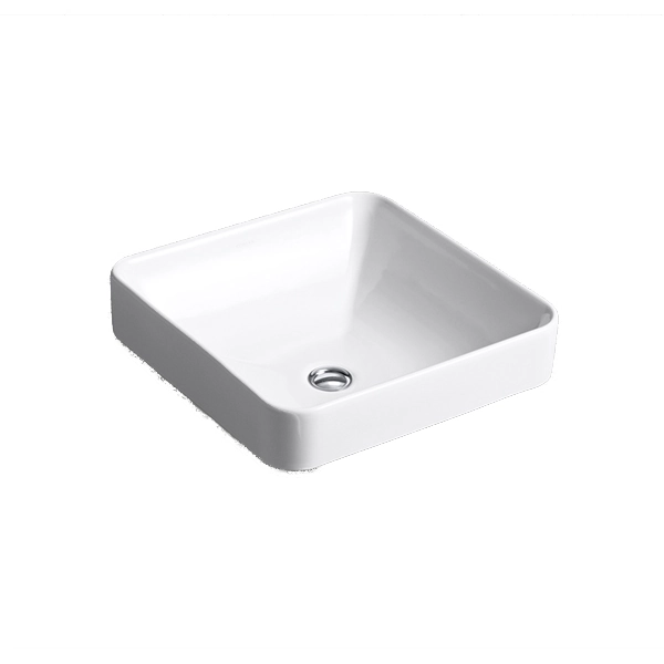 Cuba para Banheiro de Apoio Louça Quadrada Branca 41,3x41,3cm Vox Kohler