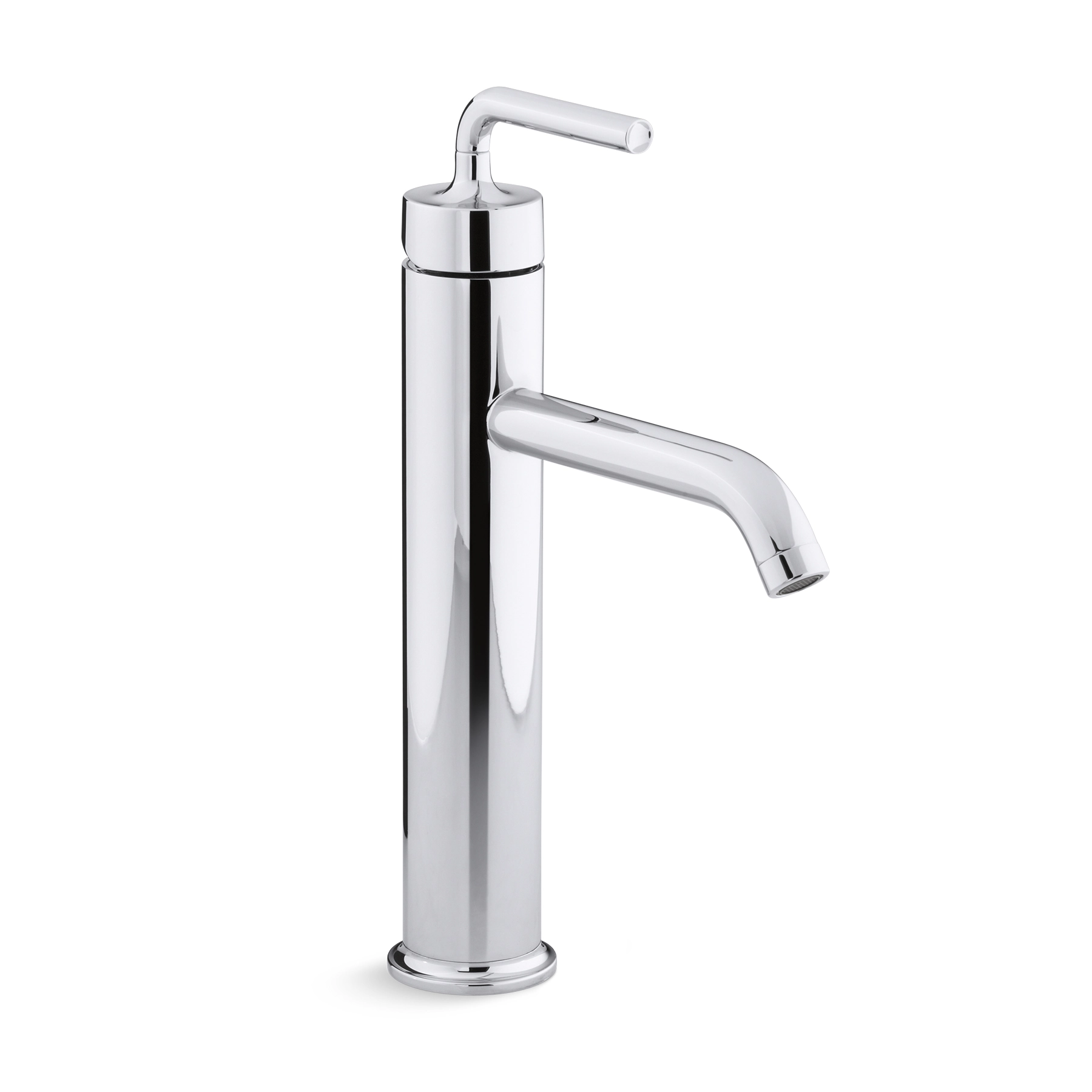 Torneira Monocomando para Pia de Banheiro Bica Alta Cromada Purist Kohler