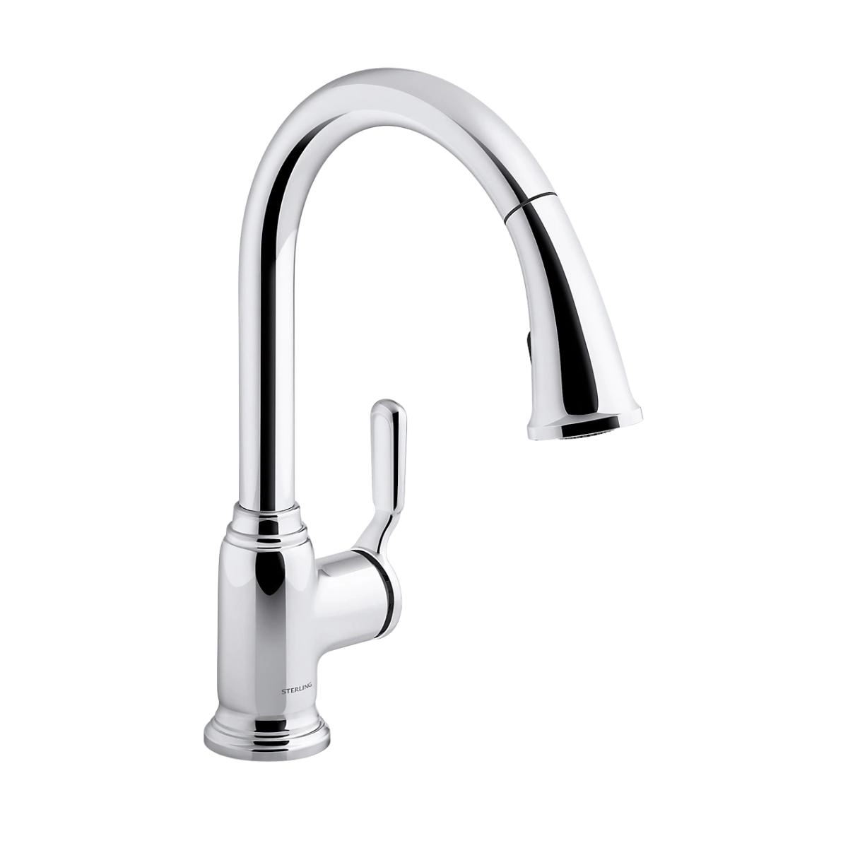 Torneira Misturador Sterling Ludington Monocomando Retrátil Para Cozinha 24272-cp Cromado Polido