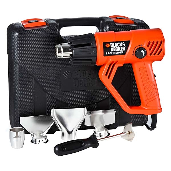 Soprador Térmico Kit Hg2000K Pro Poliamida Fibra Vidro 2 Temperatura 127V (110V) 1800W Black &Decker