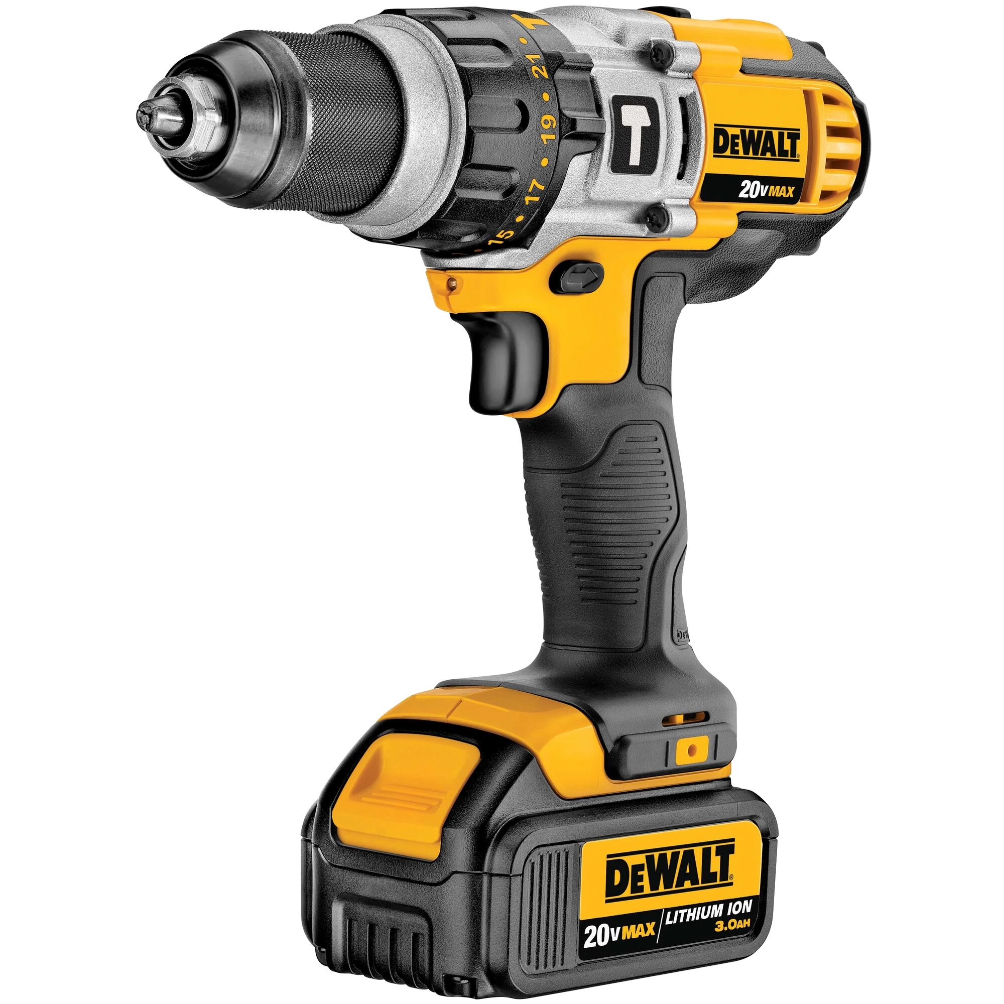 Furadeira e Parafusadeira de Impacto a Bateria Dewalt com Maleta Carregador e 2 Baterias 20V 1/2" DCD985L2-BR 127V