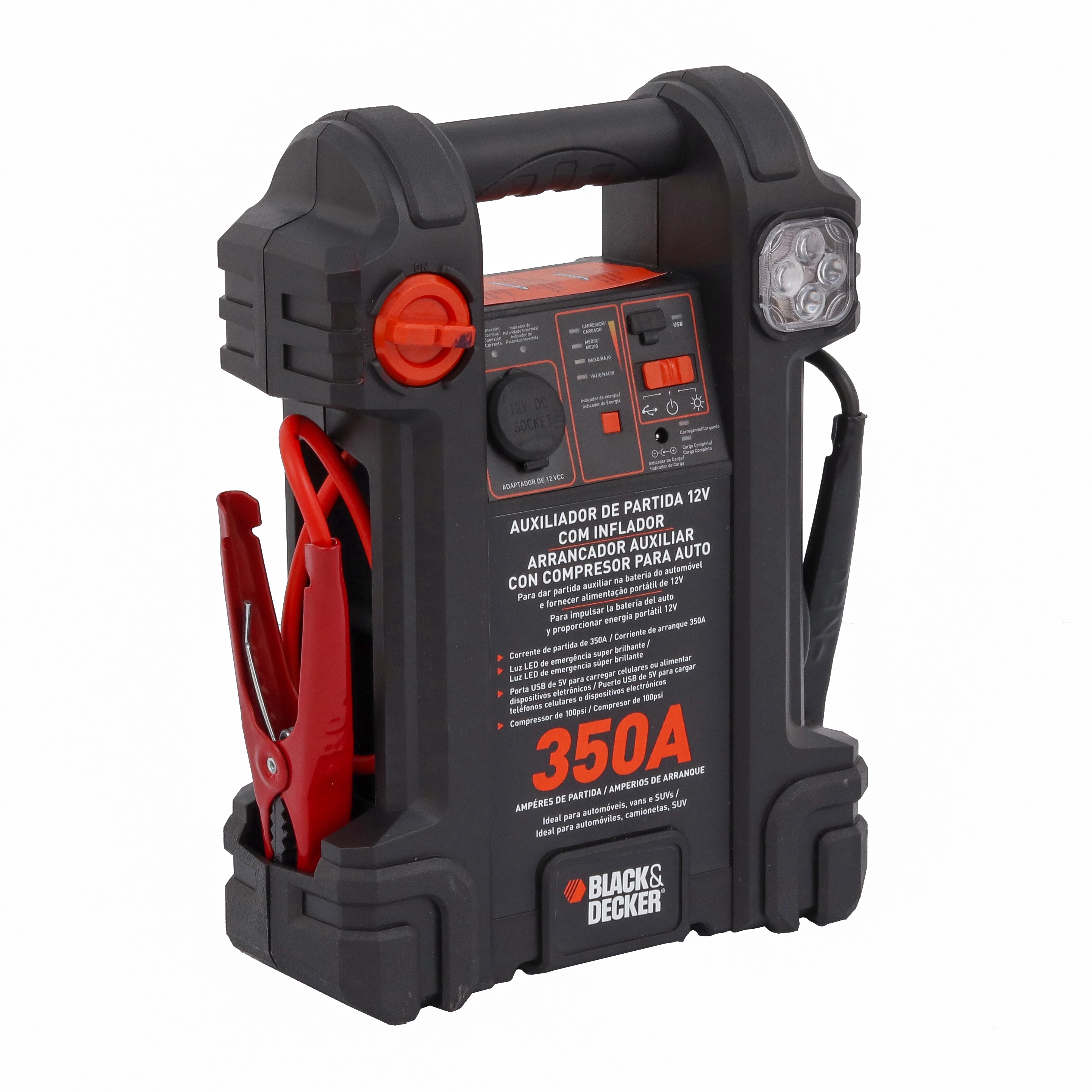 Arrancador E Inflador Black Decker Js350cc Br