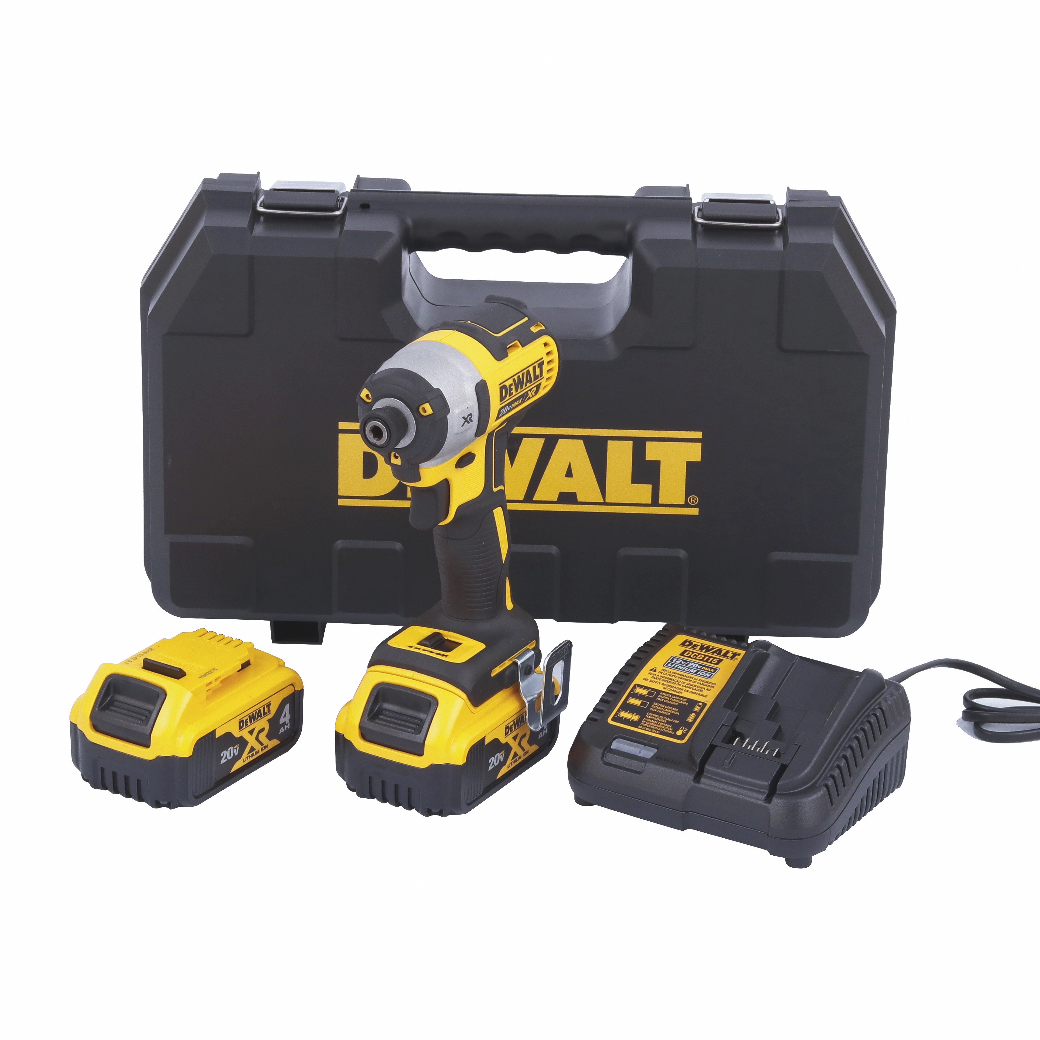 Parafusadeira Dewalt de Impacto a Bateria com Maleta, Carregador e 2 Baterias 20V 1/4" Bivolt DCF887M2-BR