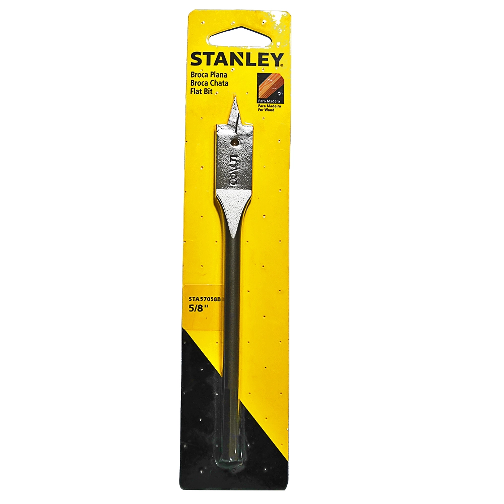 Broca Chata Para Madeira 157mm (6.1/8x5/8)pol Stanley - Sta57058b