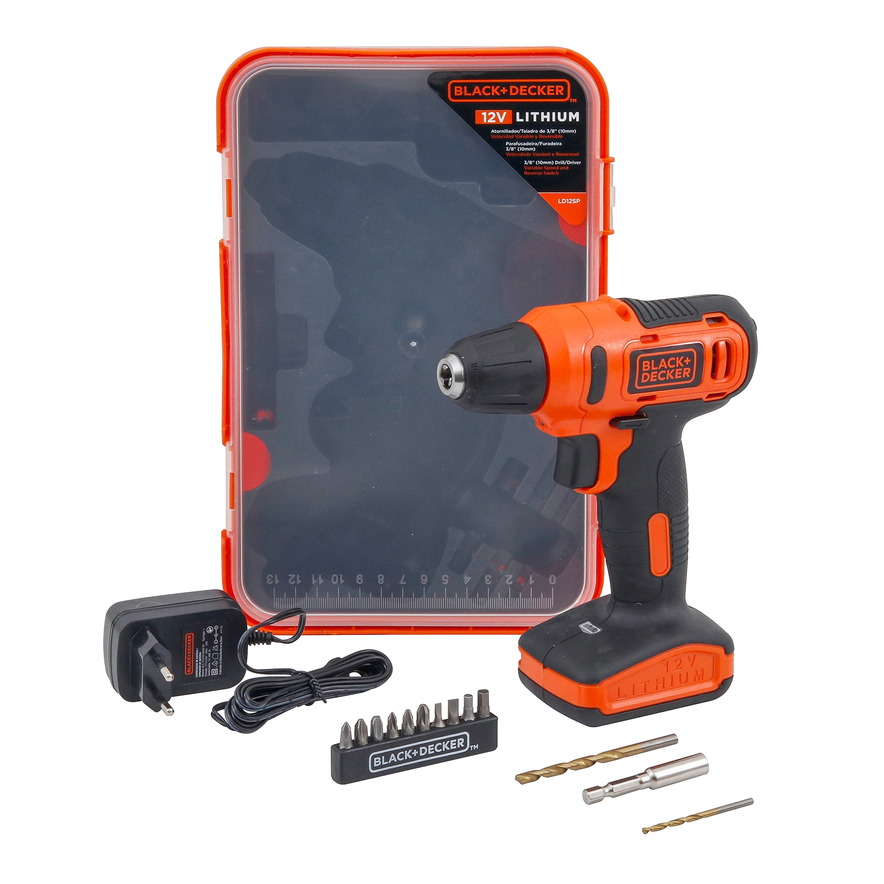 Parafusadeira e Furadeira 12V Com 13 Acessorios Black Decker