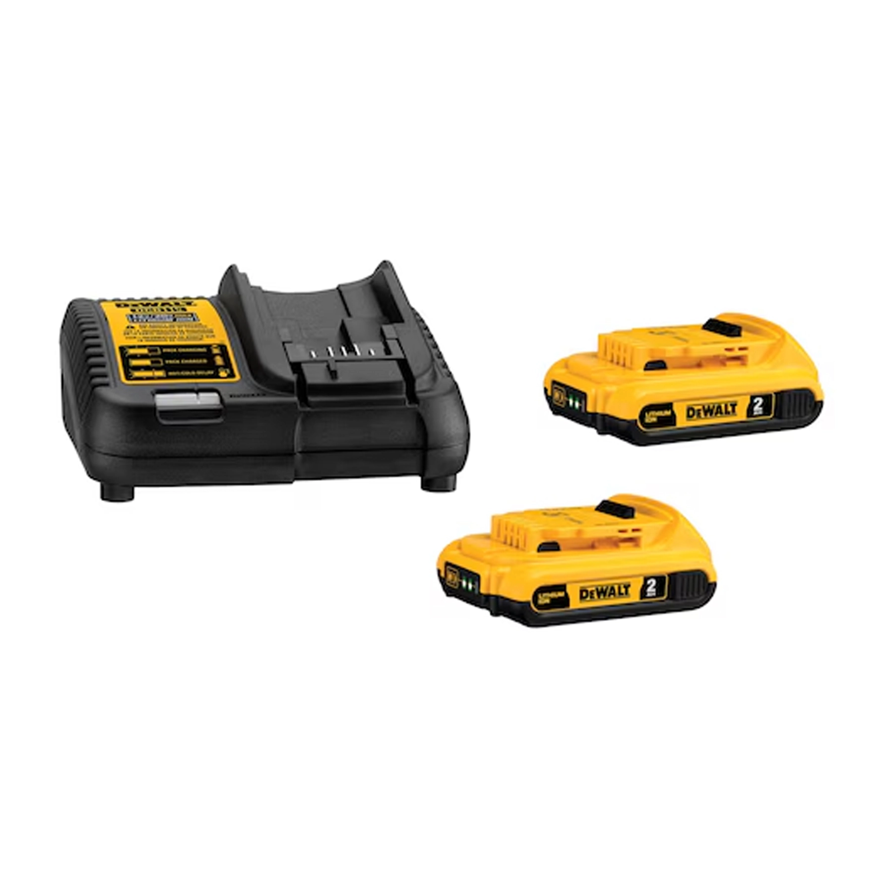 Kit Carregador e 2 Baterias Dewalt DCB203C2-BR 20V 2Ah Li-ion