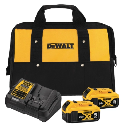 Kit Carregador e 2 Baterias Dewalt DCB205C2K-BR 20V 5Ah Li-ion